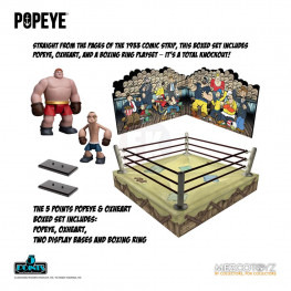 Popeye 5 Points Deluxe figúrka Set Popeye & Oxheart 9 cm
